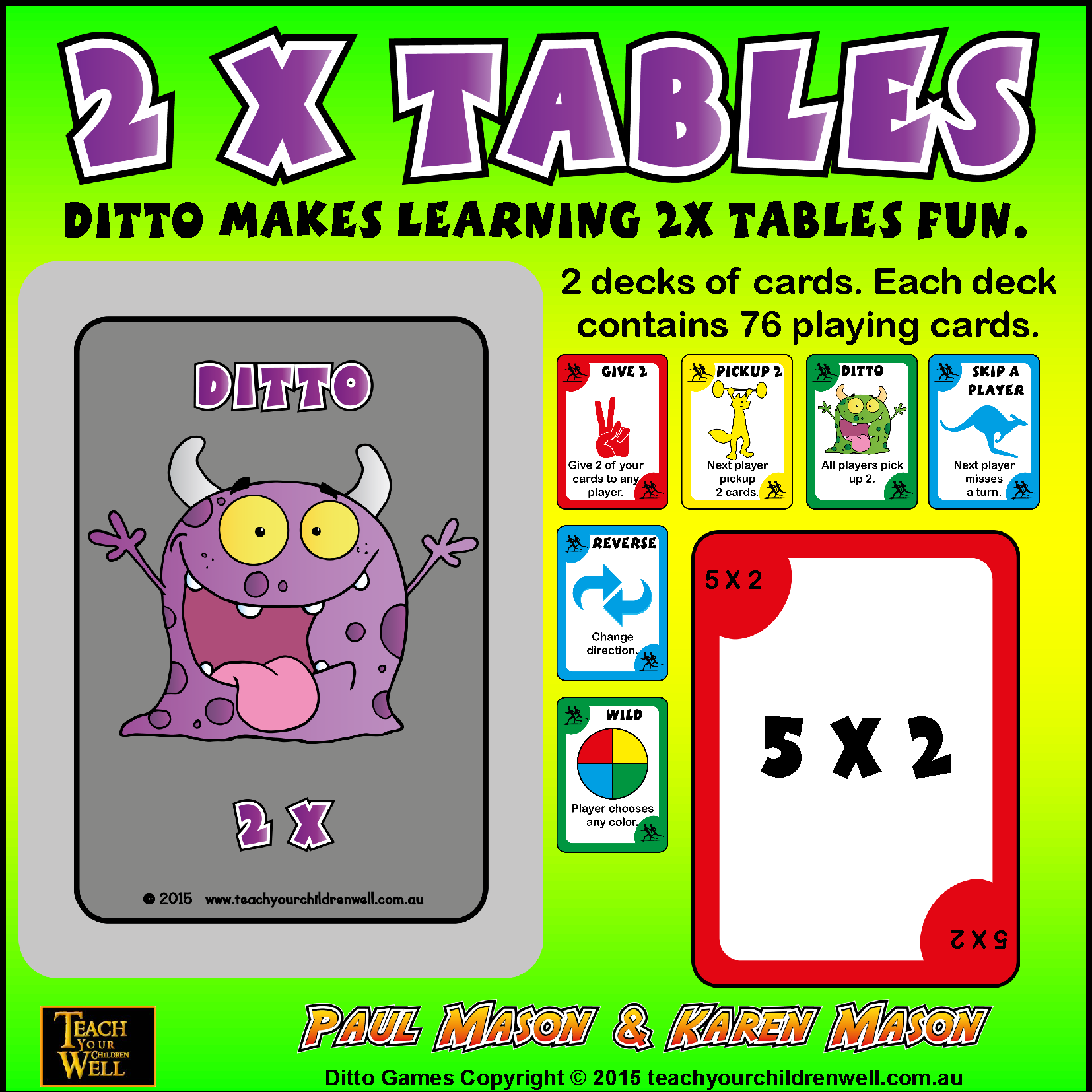 ditto 2x card game